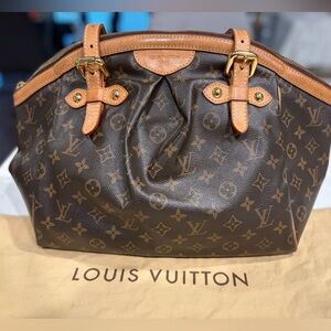 Louis Vuitton Authentic Monogram Tivoli GM Brown Shoulder Bag
